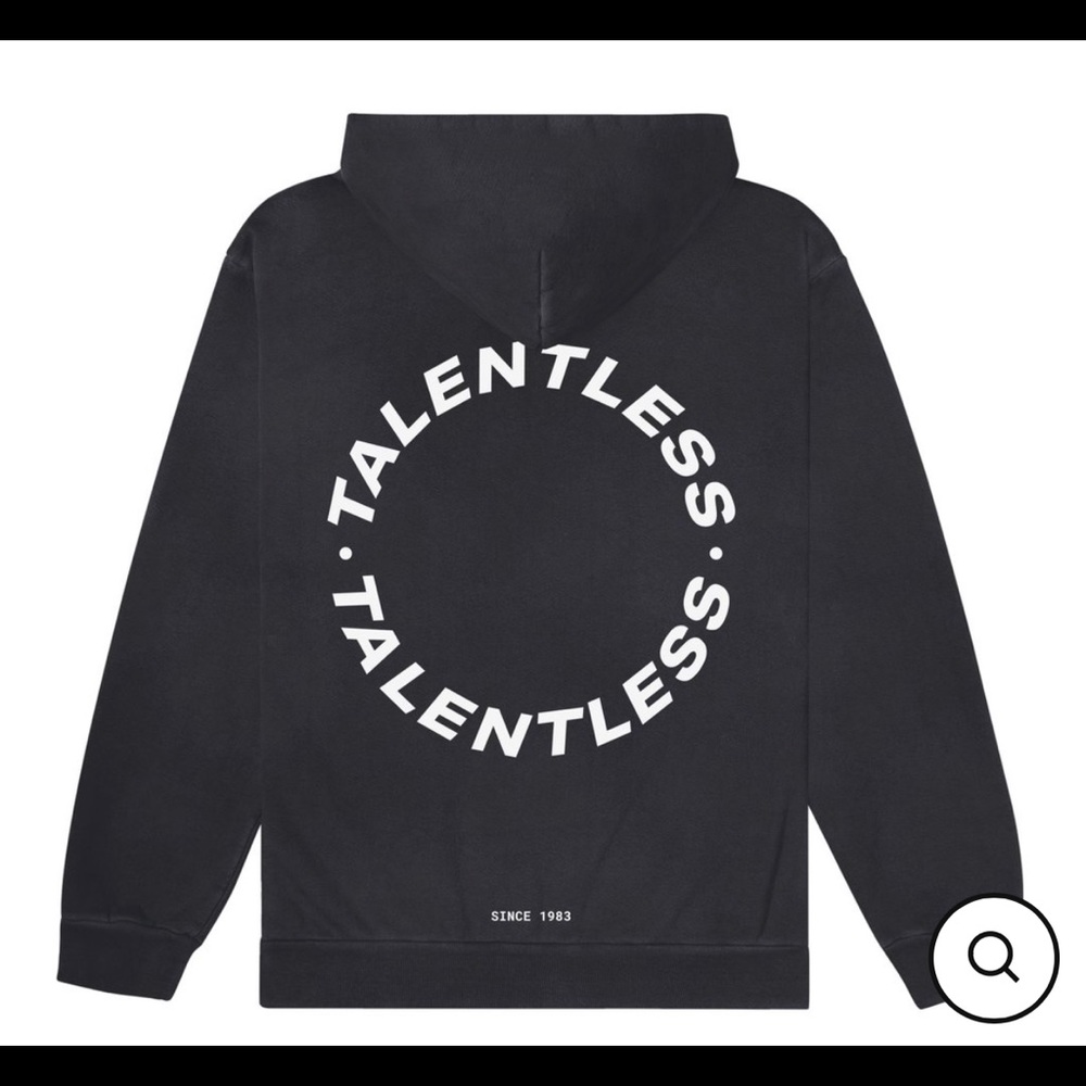 TALENTLESS GREY HOODIE SIZE M